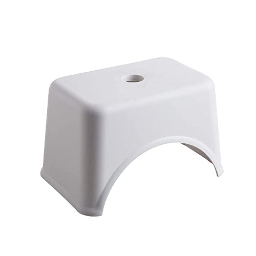 JDKJSBF Footstool, Footstool kreative verdickte Plastikhocker Wohnzimmer Nicht-Schlupfbad-Bank Stufenhocker Wechseln Schuhe Hockermöbel Pouf Fußhocker Fußstütze Thoughtful von JDKJSBF