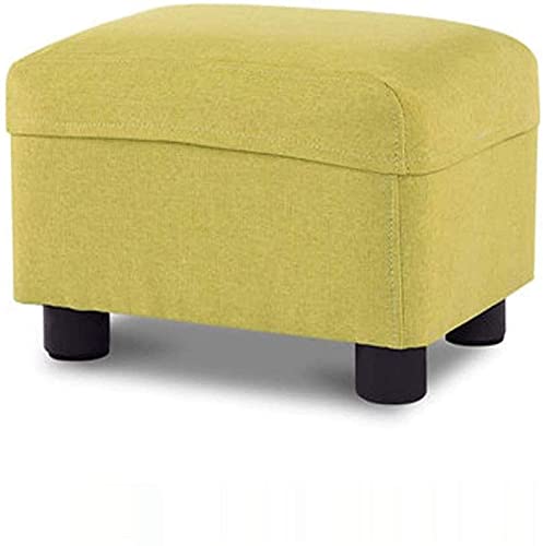 JDKJSBF Footstool Fußhocker Quadrat Leinenstoff Stoffsofa Hocker/kleine Sitz modern Thoughtful von JDKJSBF