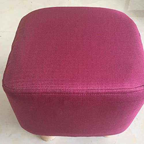 JDKJSBF Footstool Square u200b mit stabilen Holzbeinen modern Thoughtful von JDKJSBF