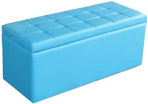 JDKJSBF Fußschemel, Fußhocker Ottoman Fußstütze rechteckig büschelige PU Leder -Aufbewahrung mit Abdeckung, Wohnzimmer Wohnzimmerhocker Thoughtful von JDKJSBF