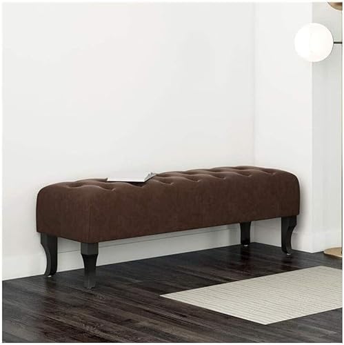 JDKJSBF Fußschemel, Fußhocker Ottoman Fußstütze rechteckige Tufted Osmanen Bank, Wohnzimmersofa Bank Foyer Schuhbank Schlafzimmer Bettende Endhocker Thoughtful von JDKJSBF