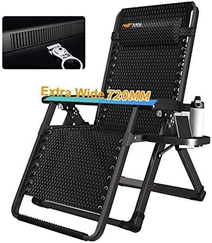 JDKJSBF Gartenstühle Klappstuhl Campingstühle extra breite Schwerkraft Liegestuhl Einstellbare Patio Lounge Stuhl Klafte Garten Außenhause Home Lounge Tragbare Stuhl Unterstützung 2 Vision Thoughtful von JDKJSBF