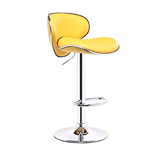 JDKJSBF Gelbe Lederverstellbarhöhe Schwenkküchenstuhl mit Rückenlehne und gepolstertem Schwammsitz Thoughtful JDKJSBF Gelbe Lederverstellbarhöhe Schwenkküchenstuhl mit Rückenlehne und gepolstertem Schwammsitz Thoughtful von JDKJSBF