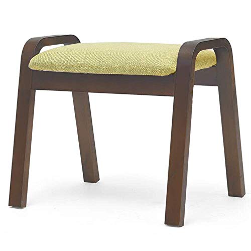 JDKJSBF Heimhockerschuhschuhe Hocker Mode Kreatives Wohnzimmer Einfaches Sofa Fußschemel Massivholz Quadrathocker Erwachsene kleine Bank Thoughtful von JDKJSBF
