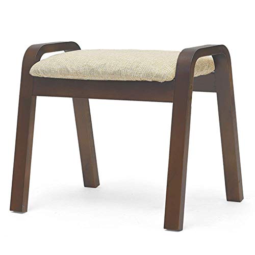 JDKJSBF Heimhockerschuhschuhe Hocker Mode Kreatives Wohnzimmer Einfaches Sofa Fußschemel Massivholz Quadrathocker Erwachsene kleine Bank Thoughtful von JDKJSBF
