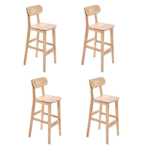 JDKJSBF Hölzerne Barhocker mit weichen gepolsterten Sitzen Moderne armlose Küchenstühle für Esszimmer Thoughtful von JDKJSBF