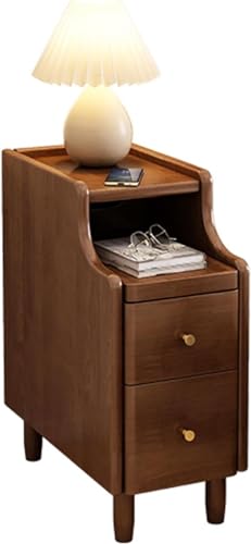 JDKJSBF Hoher, schmaler Nachttisch im 2er-Set mit Schubladen, schmaler Schlafzimmer-Nachttisch in 2 Farben Thoughtful JDKJSBF Hoher, schmaler Nachttisch im 2er-Set mit Schubladen, schmaler Schlafzimmer-Nachttisch in 2 Farben Thoughtful von JDKJSBF