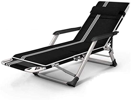 JDKJSBF Klapper Liege, Loungestuhlklapper Liegestuhl Klappstuhl Liege, Zull -Schwerkraft -Stuhl mit zerlegtem Kopfruhe Vision Thoughtful von JDKJSBF