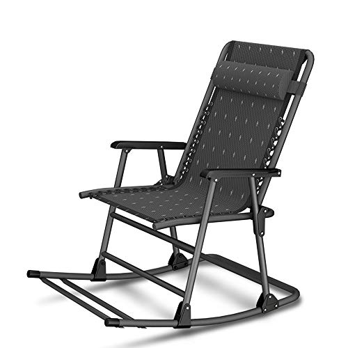 JDKJSBF Klappstuhl - Heimbalkon Erwachsener Liege Nickerchen Lazy Klappstuhl Sommer Freizeitstuhl Lazy Office Outdoor Beach Rocking Stuhl Klafte Lounge Stuhl warm wie Immer Thoughtful von JDKJSBF