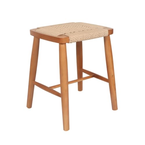 JDKJSBF Kleine Ottoman Fuß Rastschuh Bank Nordic einfaches massives Holz geflochten Thoughtful von JDKJSBF