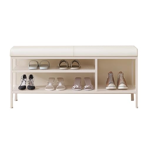 JDKJSBF Kleine ottomane Fuß Rastschuh Bank Haushaltsschuh Wechselhocker Heimtür können Schuhschrank integrierter Veranda Sitzschuhe Schuhschuhschuh Aufbewahrungsbank (Größe: L 120 cm) Thoughtful von JDKJSBF
