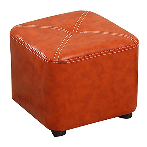 JDKJSBF Kreativer Square-Sitzstuhl Pouffe Footstool Child Erwachsene Wechseln Sie Schuhe mit niedrigem Hock Thoughtful von JDKJSBF