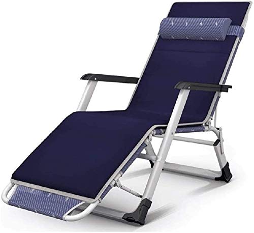 JDKJSBF Leichte Lounge Stuhl Liegestuhl Falten Liege, Zero Gravity Garden Klapper Lock Thoughtful von JDKJSBF