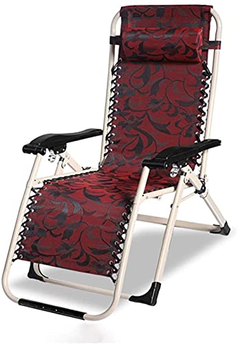 JDKJSBF Liegeklapper Deckstuhl Terrasse Zull der Schwerkraft Stuhl Outdoor Klapplounge Stuhl Sicht Sicht Thoughtful von JDKJSBF
