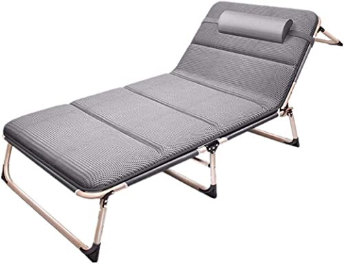 JDKJSBF Liegeklapperdeckstuhl Stahl im Freien Faltbare Liegeliege Loungable Sun Sun Lounge Stuhl Sicht Thoughtful von JDKJSBF