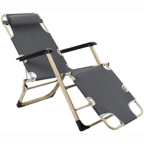JDKJSBF Loungestuhl, einstellbare Klappschuhe, Terrassenstühle Klappernde Liege Outdoor Terrasse (Farbe: B) Thoughtful von JDKJSBF
