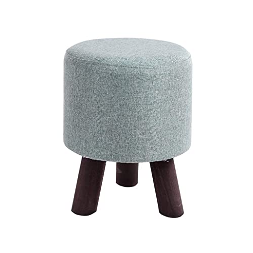 JDKJSBF Massivholzhocker Haus Kleiner Bank Mode kreativer Hocker Stuhlhocker Einfacher moderner Fußschiff-Sofa-Hocker Holzbanksitz (Farbe: C) Thoughtful von JDKJSBF