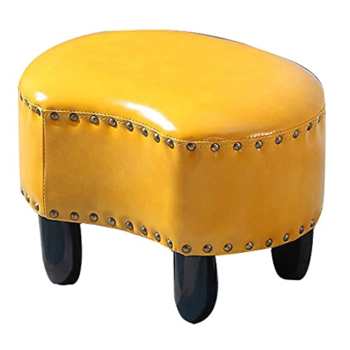 JDKJSBF Mehrzweckwechsel Schuhe Lowhool Footstool Haushalt Couchtischhocker Komfortable gepolsterte kleine Sitzbank, Gelb, 42 cmx31cmx28cm Thoughtful von JDKJSBF