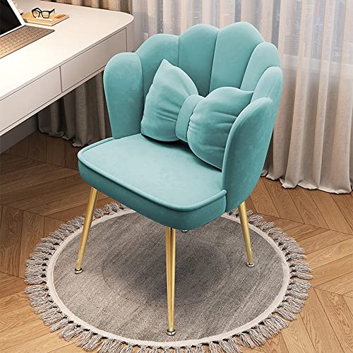 JDKJSBF Mid Century Modern Vanity Stool with Backrest and Soft Cushioned Pad for Comfort Scalloped Chair for Dining Room Bedroom Vanity Thoughtful JDKJSBF Mid Century Modern Vanity Stool with Backrest and Soft Cushioned Pad for Comfort Scalloped Chair for Dining Room Bedroom Vanity Thoughtful von JDKJSBF