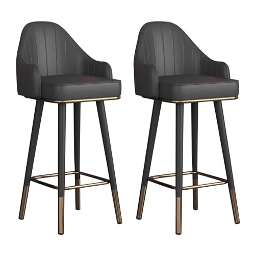 JDKJSBF Moderne Schwenkbarhocker -Set von 2 stilvollen PU Leder Counter Height Barhocker mit Rückenlehne ideal für Home Bar oder Kücheninsel Essbereich Thoughtful JDKJSBF Moderne Schwenkbarhocker -Set von 2 stilvollen PU Leder Counter Height Barhocker mit Rückenlehne ideal für Home Bar oder Kücheninsel Essbereich Thoughtful von JDKJSBF