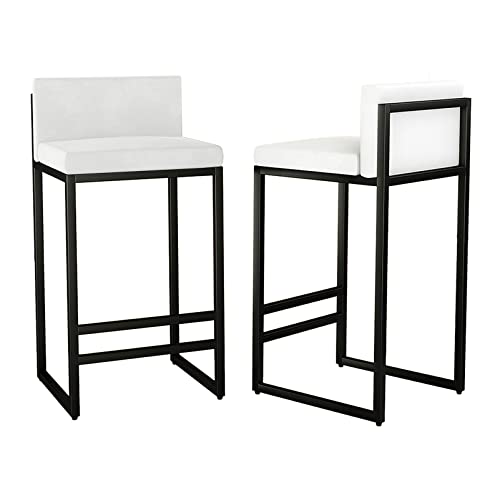 JDKJSBF Moderne Velvet Barhocker Set von 2 Counterheighy Thoughtful JDKJSBF Moderne Velvet Barhocker Set von 2 Counterheighy Thoughtful von JDKJSBF