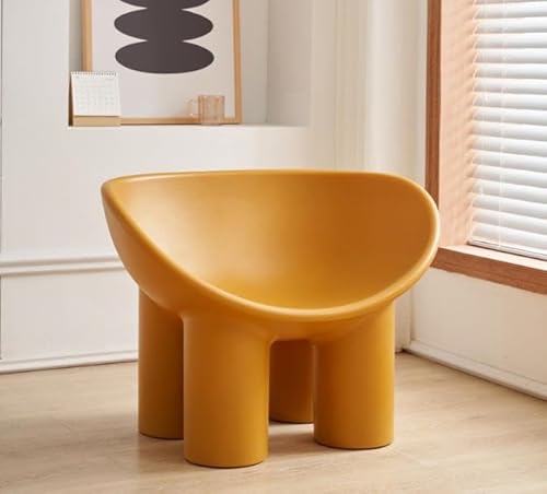 JDKJSBF Moderne einfache kreative Freizeit -Modehocker für Wohnzimmer Schlafzimmer und Studienzimmer Schwarz (50 * 39,5 * 42 cm) Thoughtful von JDKJSBF