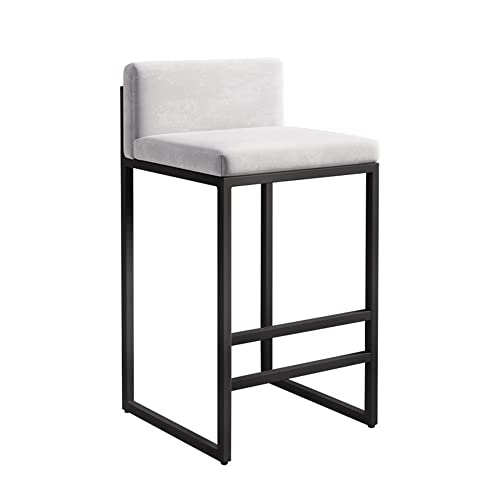 JDKJSBF Moderne gepolsterte Counterhöhe Barhocker mit Rückenlehne und Metallbeinen für Barküche und Esszimmer 2er -Set von 2 Thoughtful JDKJSBF Moderne gepolsterte Counterhöhe Barhocker mit Rückenlehne und Metallbeinen für Barküche und Esszimmer 2er -Set von 2 Thoughtful von JDKJSBF
