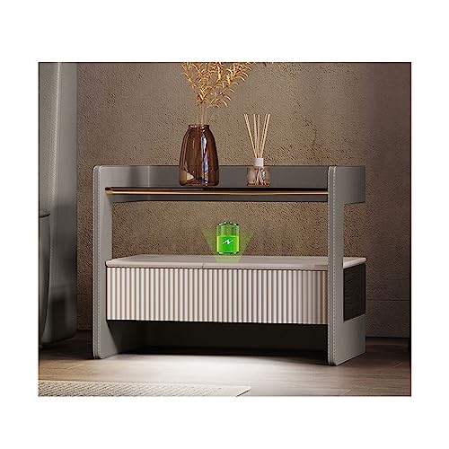 JDKJSBF Moderner, Schlichter Nachttisch mit 2 Schubladen, stapelbar ohne Befestigung des Nachttischs, Nachttisch im zweifarbigen Design mit Stauraum für das Schlafzimmer Thoughtful JDKJSBF Moderner, Schlichter Nachttisch mit 2 Schubladen, stapelbar ohne Befestigung des Nachttischs, Nachttisch im zweifarbigen Design mit Stauraum für das Schlafzimmer Thoughtful von JDKJSBF