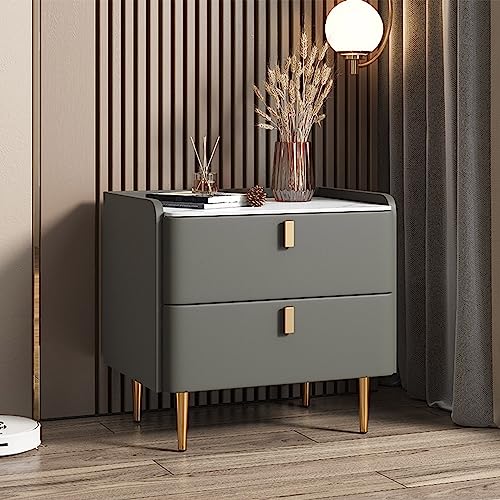 JDKJSBF Moderner Nachttisch aus Holz mit 2 Schubladen, minimalistisches Design für Schlafzimmer, Wohnzimmer, Gästezimmer oder Büro Thoughtful von JDKJSBF
