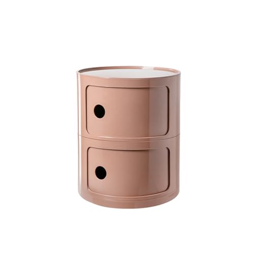 JDKJSBF Moderner Nachttisch im nordischen Stil mit kreisförmigem Design in rosa Farbe. Kreativer Mini-Beistellschrank mit 2 Ebenen Thoughtful JDKJSBF Moderner Nachttisch im nordischen Stil mit kreisförmigem Design in rosa Farbe. Kreativer Mini-Beistellschrank mit 2 Ebenen Thoughtful von JDKJSBF