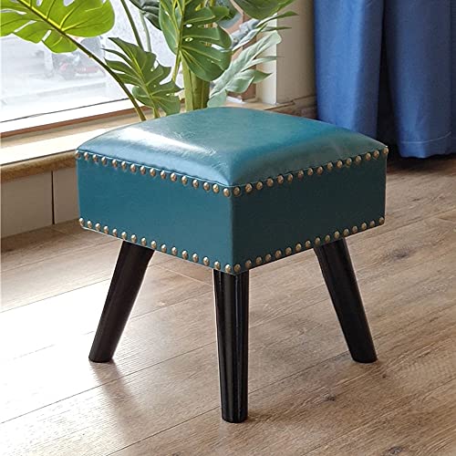 JDKJSBF Moderner quadratischer Ottoman Fußhocker mit nichtskid Holzbeinen leicht zu reinigen und stilvolles Design Thoughtful von JDKJSBF