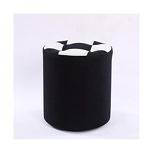 JDKJSBF Outdoor Round Ottoman Hocker für Patio Garden Mode Faule Fußruhe perfekt für Camping oder zu Hause schwarz mittelgroße Größe Thoughtful von JDKJSBF