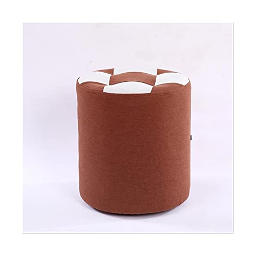 JDKJSBF Outdoor Rund Ottoman Hocker für Terrassengarten Camping modische Faule Fußruhe & Schuhhocker (braun) Thoughtful von JDKJSBF