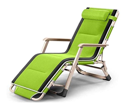 JDKJSBF Patio Lounge Chairs, Sun Lounger Stuhl Liege Nickerchen Klapperhalten Strandstuhl Mittagessen Nickerchen Nickerchen Freizeitklappdecke Stuhl Büro Klappbett Outdoor (schwarz) Thoughtful von JDKJSBF