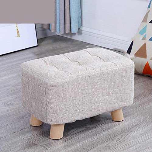 JDKJSBF Rechteck Footstool Footstütze Leinen Stoff Pouffe Stuhl 4 Holzbeine gepolsterter Hocker gepolsterter Stuhl für Schuhe tragen, beige- 40 * 25 * 35 cm Thoughtful JDKJSBF Rechteck Footstool Footstütze Leinen Stoff Pouffe Stuhl 4 Holzbeine gepolsterter Hocker gepolsterter Stuhl für Schuhe tragen, beige- 40 * 25 * 35 cm Thoughtful von JDKJSBF