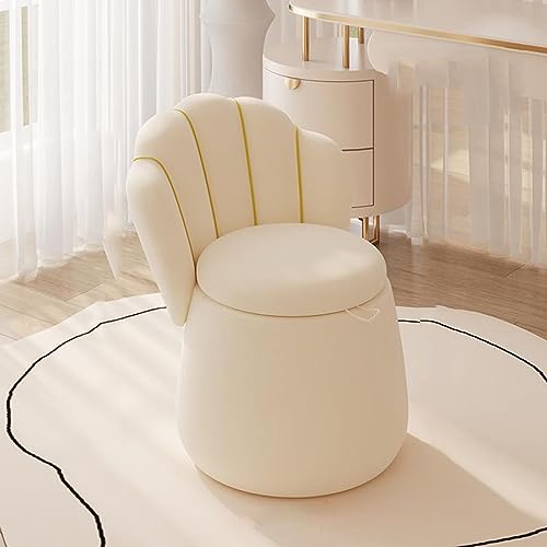 JDKJSBF Samt hoher Rückenlehre Aufbewahrungstool für Schlafzimmer Wohnzimmer Luxus -Sitzstuhl 60 cm High Pouf Couch Hocker Thoughtful von JDKJSBF