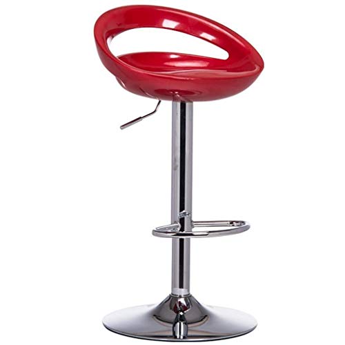 JDKJSBF Stangenhocker mit Rückenlehnehöhe Verstellbarer Schwenkstuhl Plastikhöhe Verstellbare Barstools 65-85 cm Küchenhocker 1226 (Farbe: H) (Farbe: a) Thoughtful von JDKJSBF
