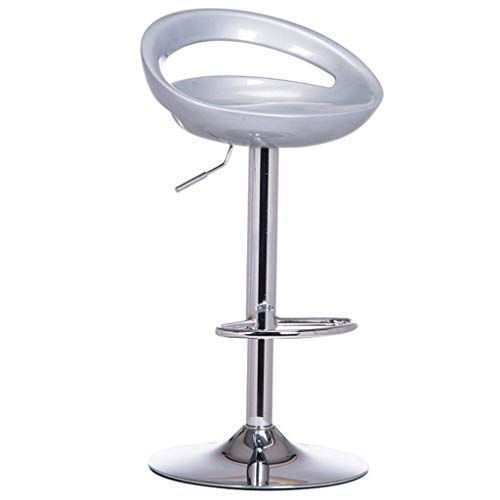 JDKJSBF Stangenhocker mit Rückenlehnehöhe Verstellbarer Schwenkstuhl Plastikhöhe Verstellbare Barstools 65-85 cm Küchenhocker 1226 (Farbe: H) (Farbe: a) Thoughtful von JDKJSBF