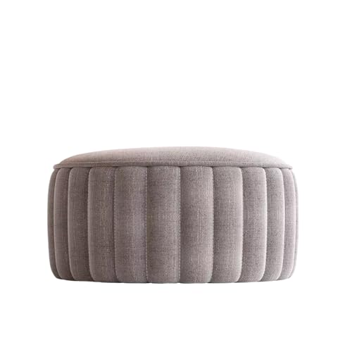 JDKJSBF Stoff Fußhocker Ottomane Pufe Ottoman Fuß Ruheherhocker Ottomane kleine Pouf Ottoman Fuß Ruhe Boho Ottoman Stuhl Stuhl für Wohnzimmer Pink-50 x 40 cm Thoughtful von JDKJSBF