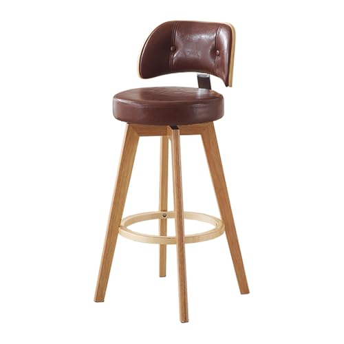 JDKJSBF Stuhlstühle der Schwenkbartehöhe 1 PC, Kunstlederpolsterenklopfen mit Rücken- und Holzrahmen, Sitzhöhe 77 cm, braun Thoughtful JDKJSBF Stuhlstühle der Schwenkbartehöhe 1 PC, Kunstlederpolsterenklopfen mit Rücken- und Holzrahmen, Sitzhöhe 77 cm, braun Thoughtful von JDKJSBF
