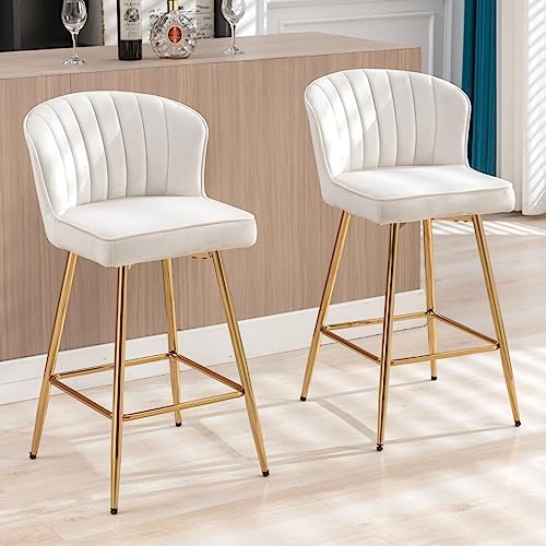 JDKJSBF The Counter Height Bar Stoolsbege Velvet Counterhocker mit goldenen Beinen Mitte des Jahrhunderts modern Thoughtful JDKJSBF The Counter Height Bar Stoolsbege Velvet Counterhocker mit goldenen Beinen Mitte des Jahrhunderts modern Thoughtful von JDKJSBF