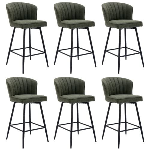 JDKJSBF The Counter Height Bar Stoolsgreen Leder Counterhocker Set von 6 Mitte des Jahrhunderts modern Thoughtful JDKJSBF The Counter Height Bar Stoolsgreen Leder Counterhocker Set von 6 Mitte des Jahrhunderts modern Thoughtful von JDKJSBF