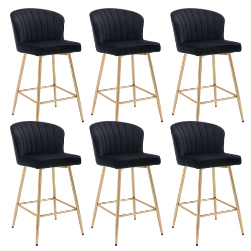 JDKJSBF The Counter Height Bar Stoolsvelvet Counterhocker Set von 6 Mitte des Jahrhunderts modern Thoughtful JDKJSBF The Counter Height Bar Stoolsvelvet Counterhocker Set von 6 Mitte des Jahrhunderts modern Thoughtful von JDKJSBF