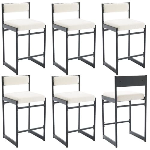 JDKJSBF The Counter Height Bar Stoolswhite Sherpa Counter Stools Set von 6 modernen Counterheighöhen mit Metallbeinen Armless Kitchen Island Stühle 26 Zoll Square Industrial Style Stools Thoughtful JDKJSBF The Counter Height Bar Stoolswhite Sherpa Counter Stools Set von 6 modernen Counterheighöhen mit Metallbeinen Armless Kitchen Island Stühle 26 Zoll Square Industrial Style Stools Thoughtful von JDKJSBF