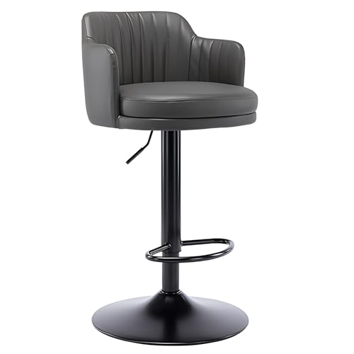 JDKJSBF Velvet Barhocker 360�� Drehhöhe Barhocker mit großer Rückenlehne verstellbares Gaslift & Fußstütze ideal für Küchen Frühstücksbartheke Esszimmer Stilvolle orange Farbe Thoughtful von JDKJSBF