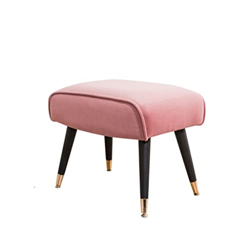 JDKJSBF Weicher Samtschuhhocker Kleine Eingangshalle Fußstütze Osmanische Bankbett Endstool für Chaise Lounge Liegestuhl Sofa Thoughtful von JDKJSBF
