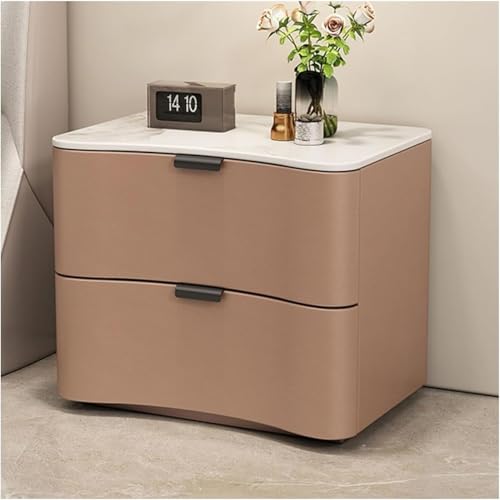 JDKJSBF Zeitgenössischer Nachttisch aus Holz mit Kunstmarmorplatte und 2 Schubladen. Einfach zu montierender Nachttisch mit Mikrofaser-Leder-Finish Thoughtful JDKJSBF Zeitgenössischer Nachttisch aus Holz mit Kunstmarmorplatte und 2 Schubladen. Einfach zu montierender Nachttisch mit Mikrofaser-Leder-Finish Thoughtful von JDKJSBF
