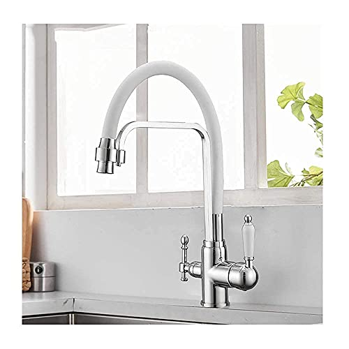 Küchenmischer -Klotz Kücher Spüle Wasserhahn 360 Grad Drehen Sie Sprühgeräte mit reinem Wasserfilter Doppelgriff Mixer ab. Thoughtful von JDKJSBF