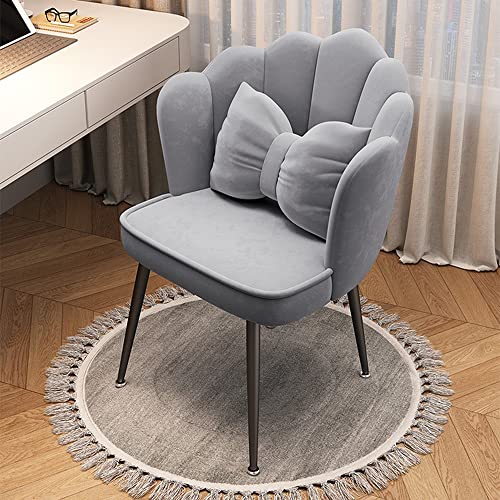 Mid Century Modern Vanity Stool with Backrest and Soft Cushioned Pad Comfy Scalloped Chair for Dining Room Bedroom Vanity Thoughtful Mid Century Modern Vanity Stool with Backrest and Soft Cushioned Pad Comfy Scalloped Chair for Dining Room Bedroom Vanity Thoughtful von JDKJSBF