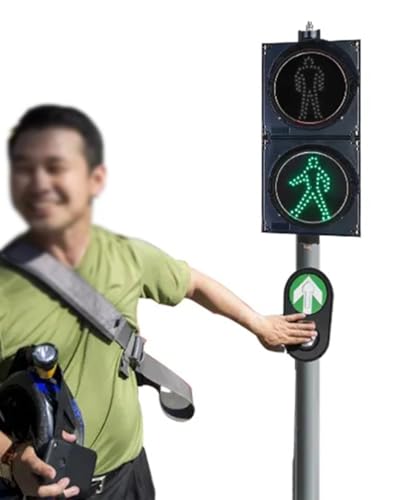 JDKMNE LED-Ampel-Lichtsteuerungssystem Fußgängerlicht-Druckknopf Wasserdichter Verkehrssicherheits-Fußgängerüberweg-Signal-Druckknopf JDKMNE LED-Ampel-Lichtsteuerungssystem Fußgängerlicht-Druckknopf Wasserdichter Verkehrssicherheits-Fußgängerüberweg-Signal-Druckknopf von JDKMNE
